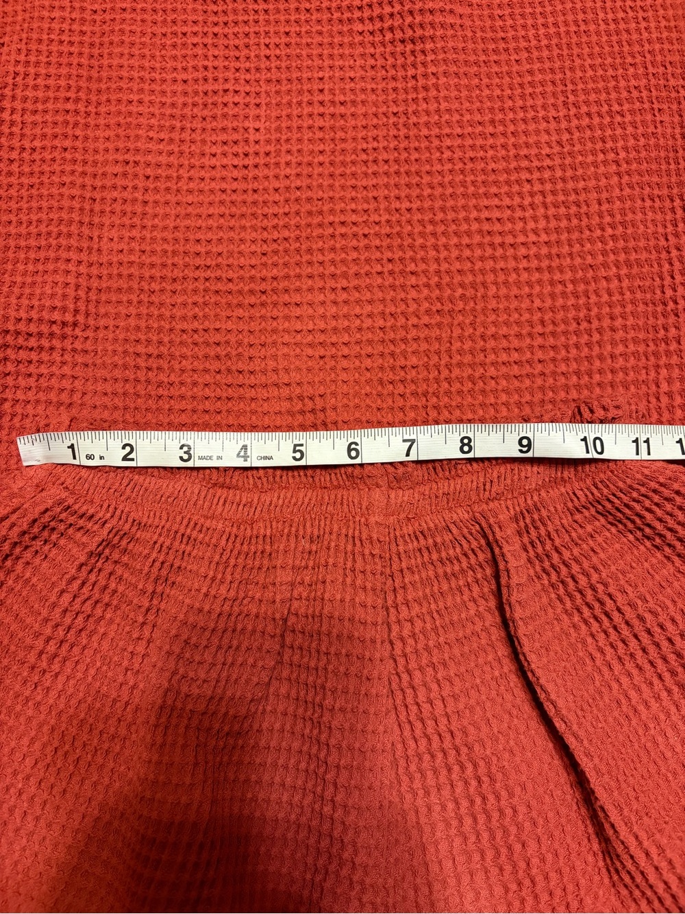 Miou Muse Brick Red Waffle Knit 2 Pc Set New Without Tags M - Picture 10 of 11